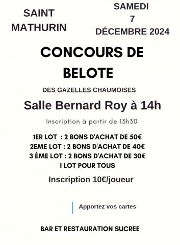 Tournoi de belote