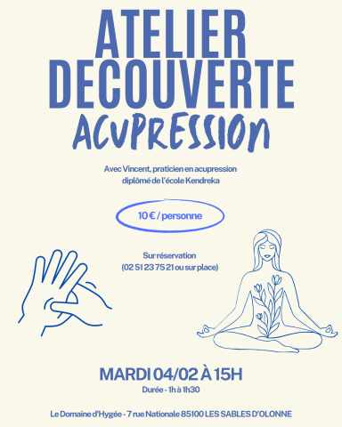 Atelier découverte Acupression