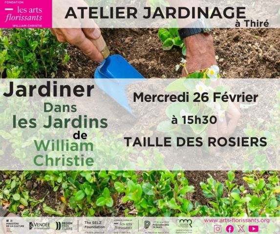 Atelier jardinage : la taille des rosiers