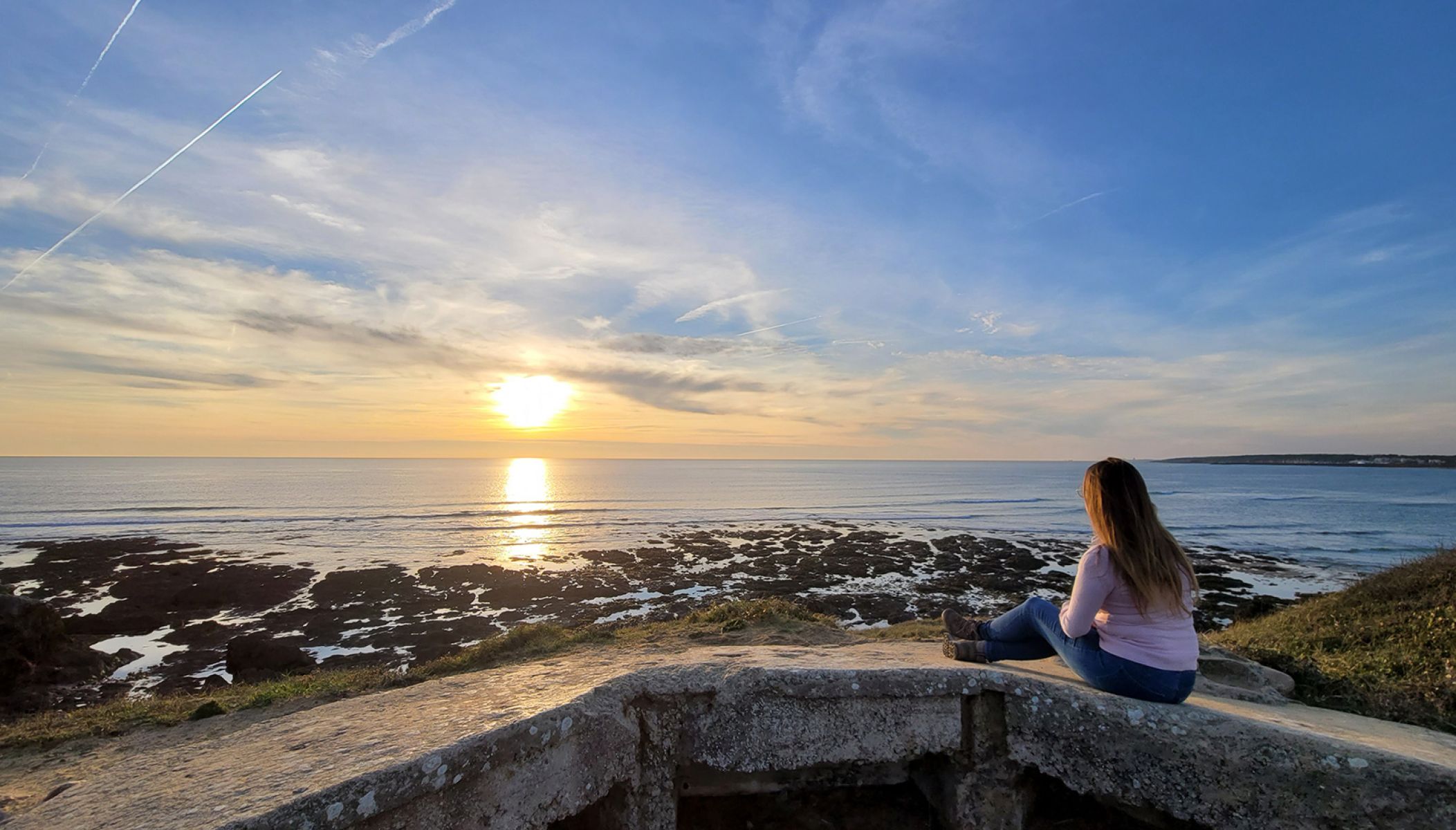 Coucher de soleil sur la Pointe du Payré
